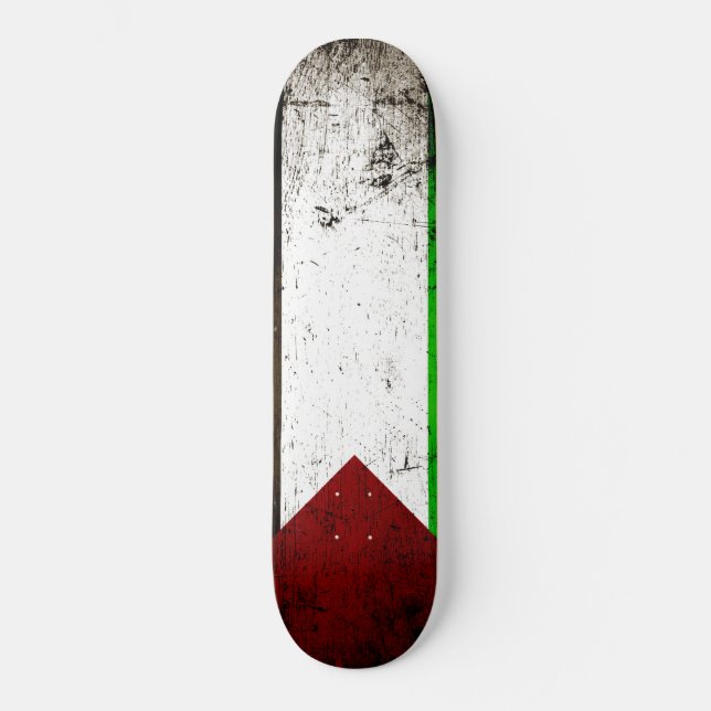 Skateboard Bandera palestina gruesa negra (Anverso)