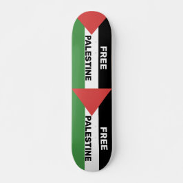 SKATEBOARD BANDERA PALESTINA LIBRE BLANCO VERDE NEGRO ROJO
