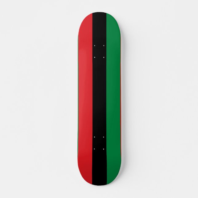 Skateboard Bandera Panafricana de la UNIA (Anverso )