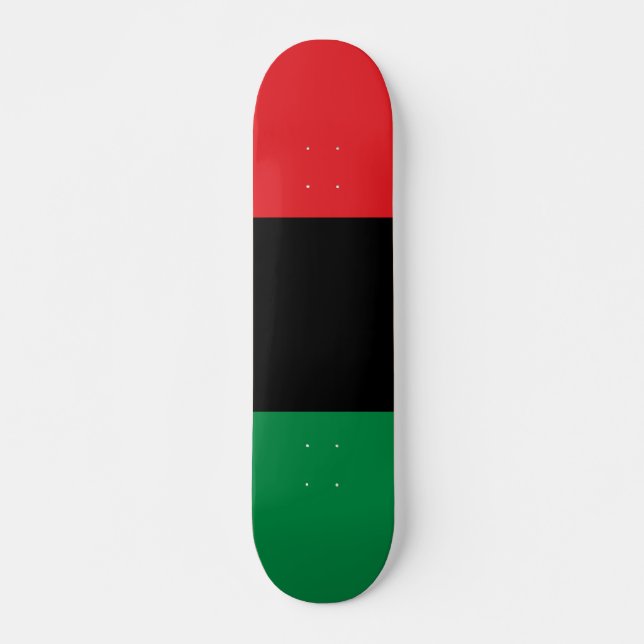 Skateboard Bandera Panafricana de la UNIA (Anverso )