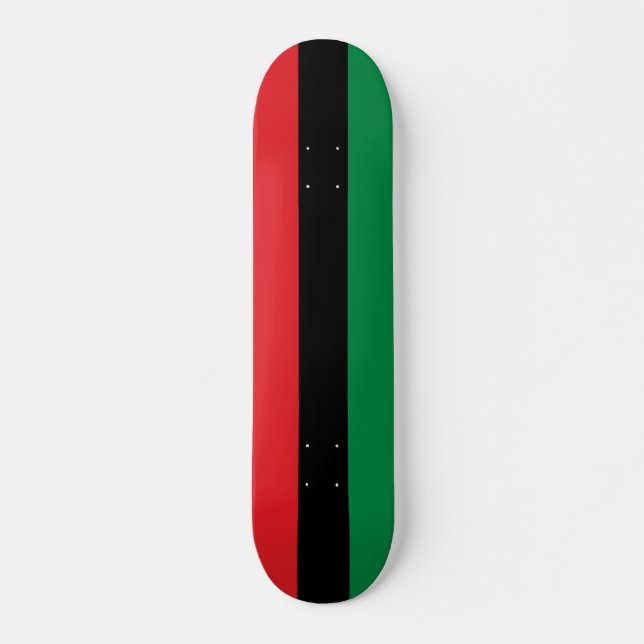 Skateboard Bandera Panafricana, feliz Kwanzaa (Anverso )