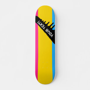 Skateboard Bandera Pansexual del orgullo