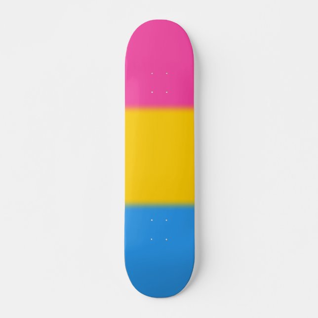 Skateboard Bandera Pansexual del orgullo de Falln (Anverso )