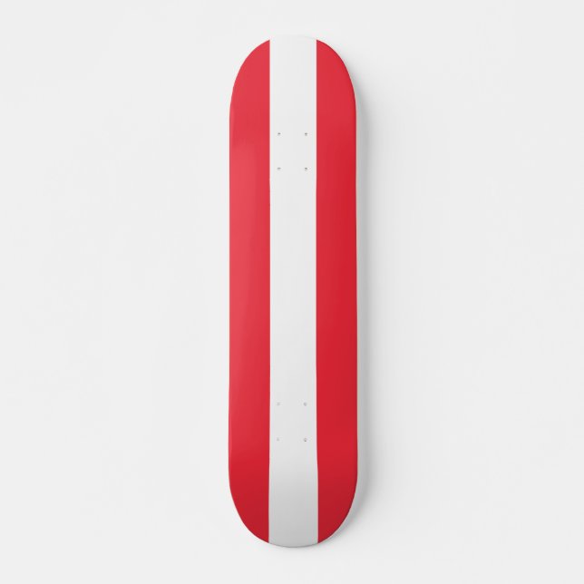 Skateboard Bandera patriótica austríaca (Anverso )