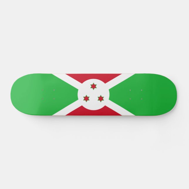 Skateboard Bandera patriótica burundesa (Horz)