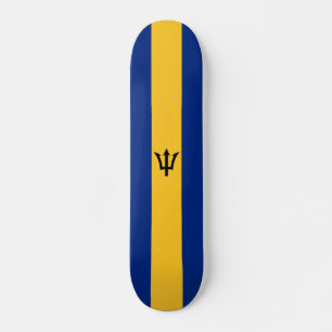 Skateboard Bandera patriótica de Barbados