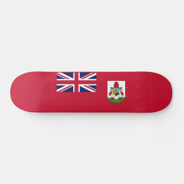 Skateboard Bandera patriótica de Bermudas (Horz)