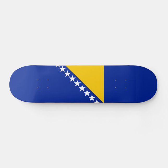 Skateboard Bandera patriótica de Bosnia y Herzegovina (Horz)