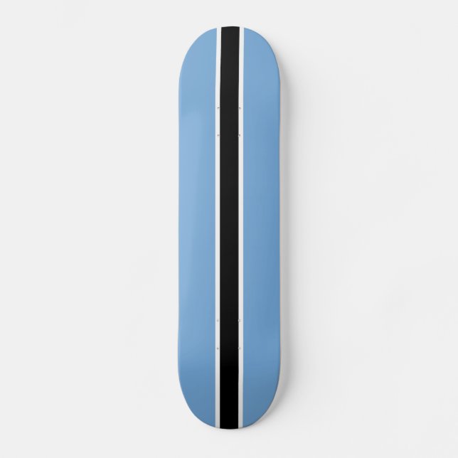 Skateboard Bandera Patriótica de Botsuana (Anverso)