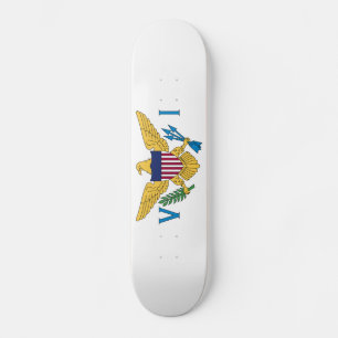 Skateboard Bandera patriótica de las Islas Vírgenes Estadouni