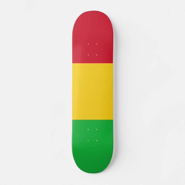 Skateboard Bandera Patriótica de Mali (Anverso)