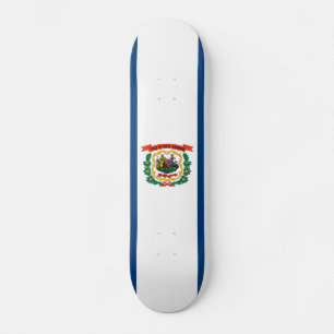 Skateboard Bandera Patriótica del Estado de Virginia Occident