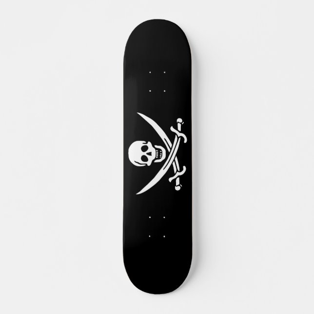 Skateboard Bandera pirata (Anverso )