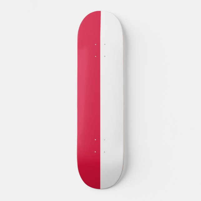 Skateboard Bandera polaca (Polonia) (Anverso)
