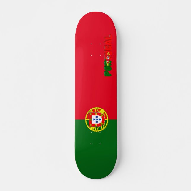 Skateboard Bandera portuguesa (Anverso )