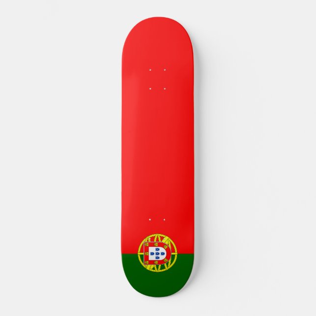 Skateboard Bandera portuguesa (Portugal) (Anverso)