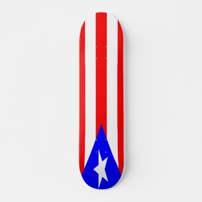 Skateboard Bandera puertorriqueña (Anverso )