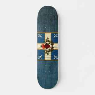 Skateboard Bandera Quebec antigua Carillón Sacré-Coeur