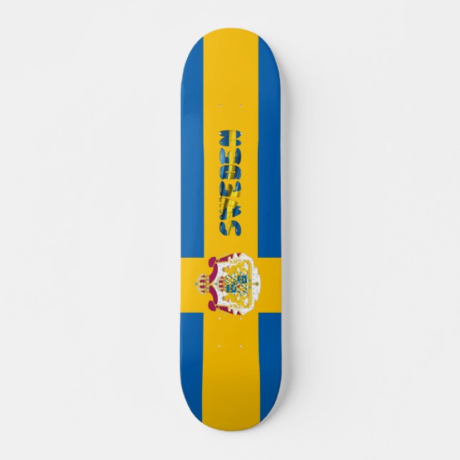 Skateboard Bandera sueca (Anverso )