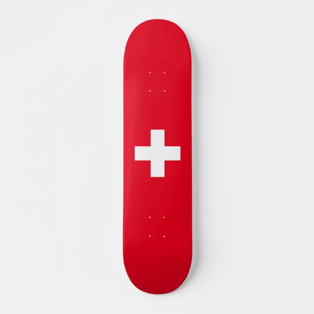 Skateboard Bandera suiza (Anverso )