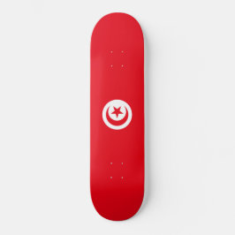 Skateboard Bandera tunecina (Túnez) (Media Luna Islámica)