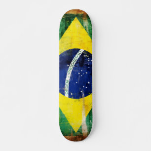 Skateboard Bandera vieja del Brasil