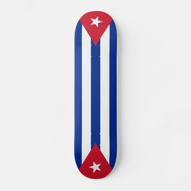 Skateboard Banderas de Cuba, dos veces (Anverso)