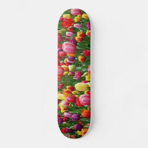 Skateboard Banner del Jardín de las Flores de Tulipanes