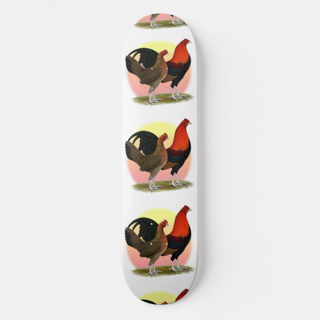 Skateboard Bantam, juego inglés antiguo: Rojo BB (Anverso)