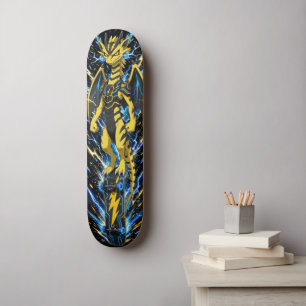 Skateboard Baraja Dragón Amarillo Trueno - Bestia Relámpago