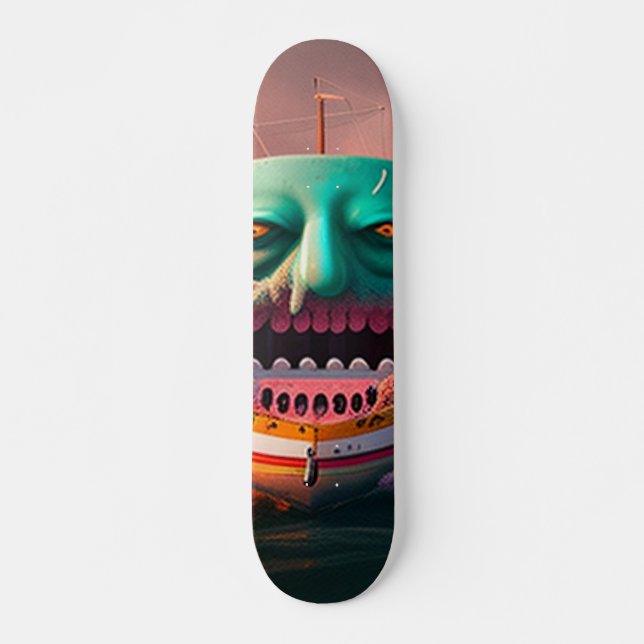 Skateboard Barco asustado (Anverso )