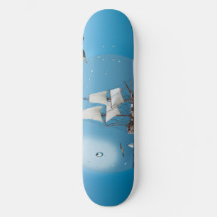 Skateboard Barco en una bombilla