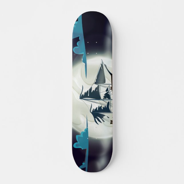 Skateboard Barco Fantasma (Anverso )