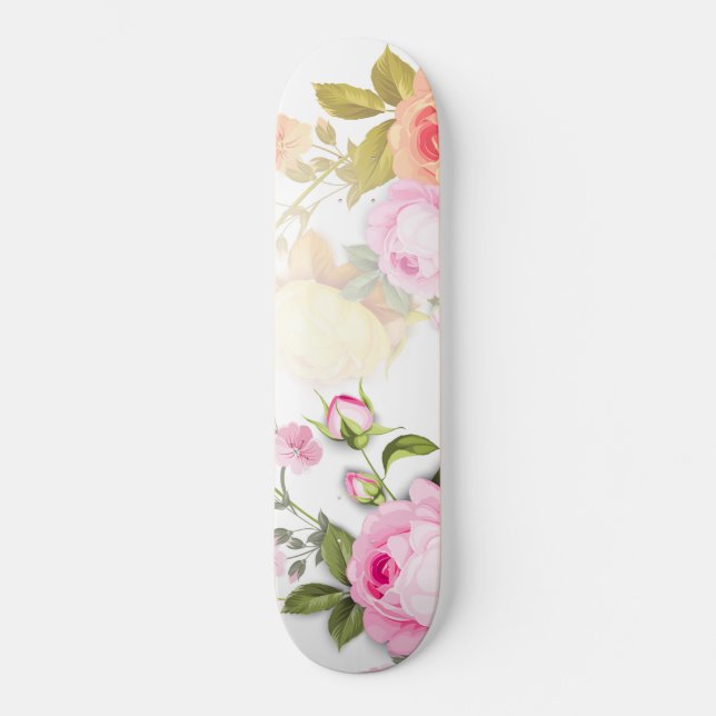 Skateboard Barcos de Rosas 4 (Anverso)