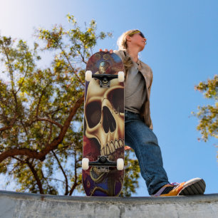 Skateboard Bare Bones Skull