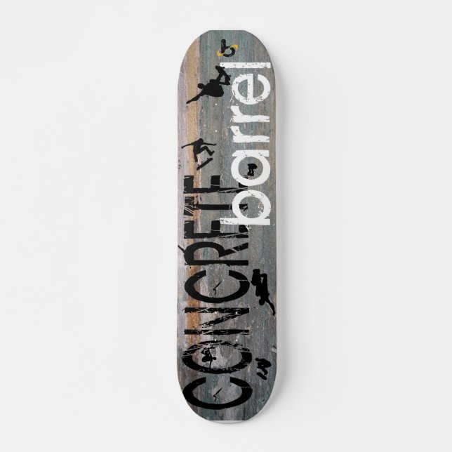 Skateboard Barril concreto X (Anverso )