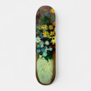 Skateboard Base de Odilon Redon con flores (1914)
