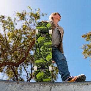 Skateboard Batalla Espacial Ufo Pizarra Completa Prefabricada