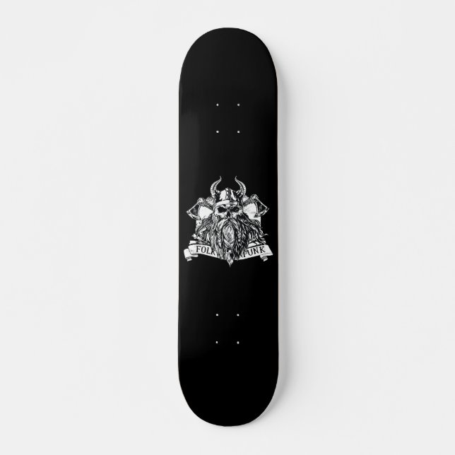 Skateboard Bearded Viking Warrior (Anverso )