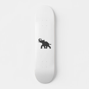 Skateboard Bebé Elefante corriendo silueta