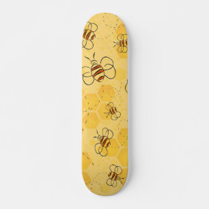 Skateboard Bee Buzzing Honey Bees Cute