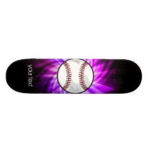 Skateboard Béisbol púrpura; Softball