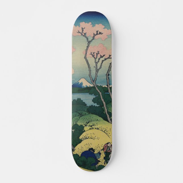 Skateboard Bella Artes japonés Goten-yama Hill Hokusai (Anverso )