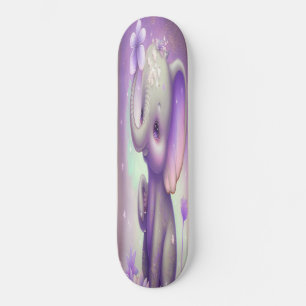 Skateboard Belleza bebé elefante morado