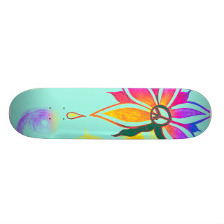 Skateboard Belleza dentro del skatebord de la paz