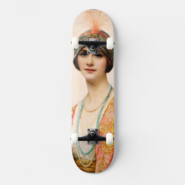 Skateboard Belleza en el traje oriental de William Wontner (Anverso)