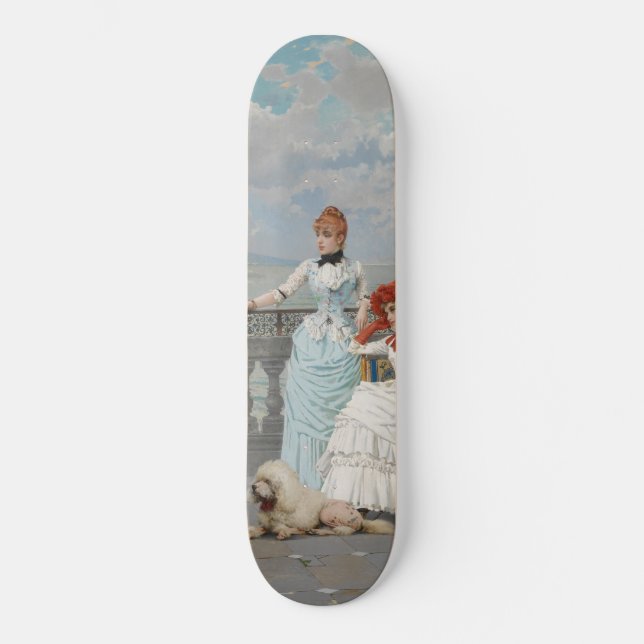 Skateboard Bellezas napolitanas (jóvenes italianas elegantes) (Anverso)