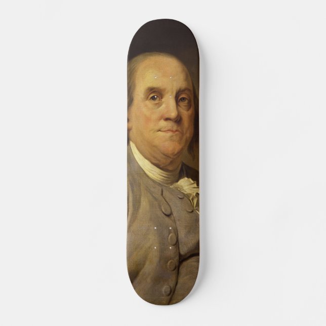 Skateboard Benjamin Franklin por Joseph Siffred Duplessis (Anverso)