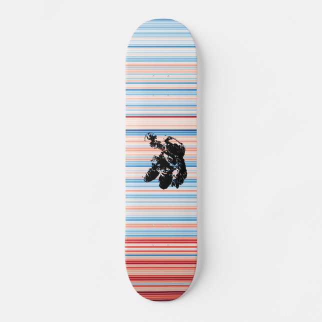 Skateboard Berlin Clima Stripes Astronaut Cosmonaut 1881-2019 (Anverso)