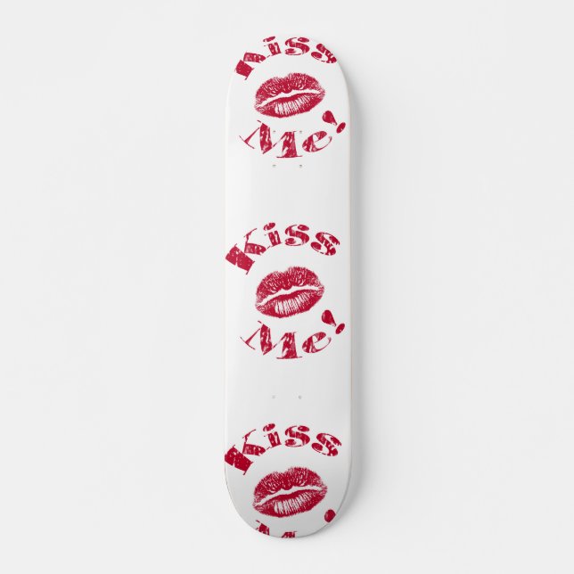 Skateboard ¡Bésame! Labios rojos (Anverso )